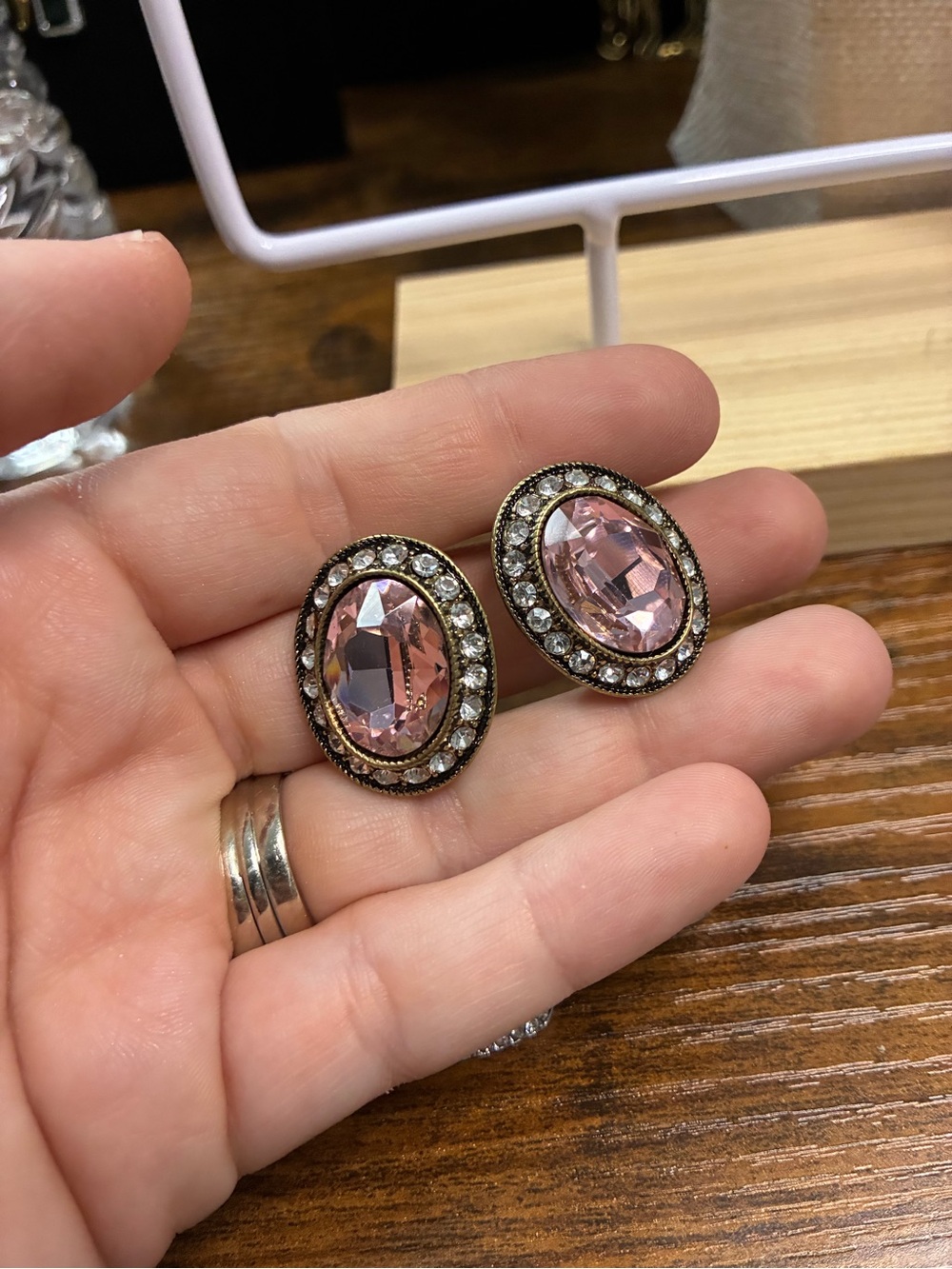 Heidi Daus Oval Crystal Halo Earrings - Women Jewelry